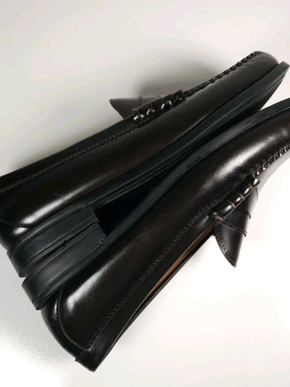 J. CREW Brown Camden Leather Loafers Rubber Soles Superior Boots & Shoes Size 11